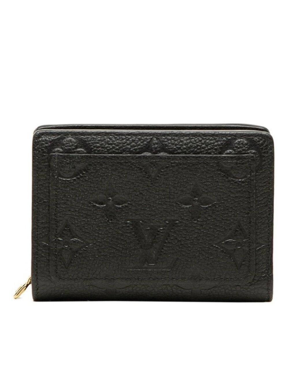 Louis Vuitton Monogram Empreinte Portefeuille Clair Bifold Wallet Noir Black